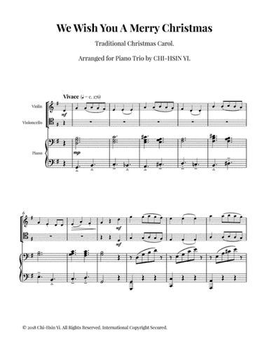We Wish You A Merry Christmas (Piano Trio) (arr. Chi-Hsin Yi)