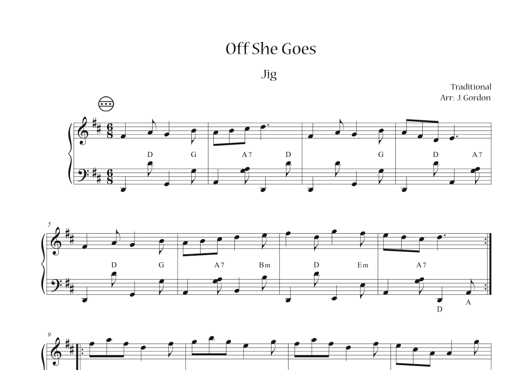 Off She Goes (arr. Julia Gordon)