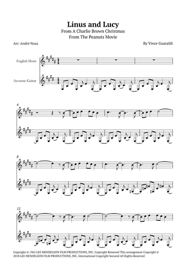 Linus And Lucy (arr. André Nusa)