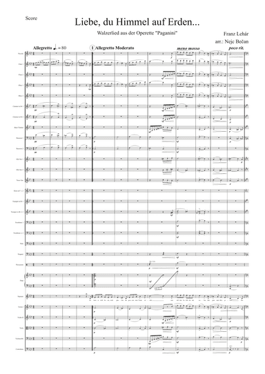 Liebe , du Himmel auf Erden (arr. Nejc Bečan)