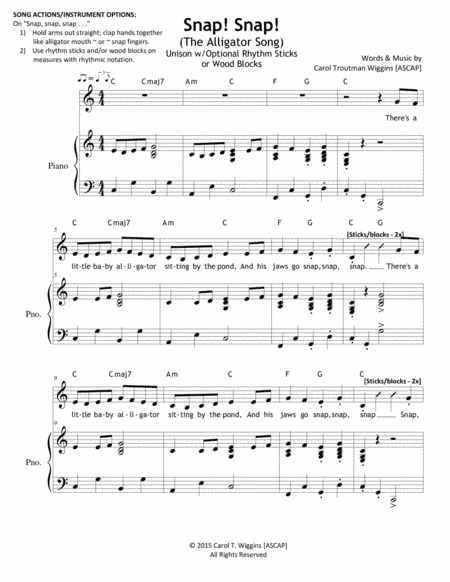 Snap! Snap! (The Alligator Song)
