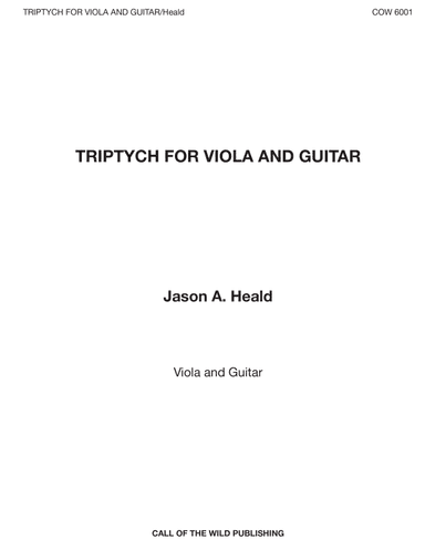 Triptych for viola and guitar
