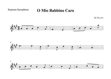O Mio Babbino Caro (arr. Wesley S. SIlva)
