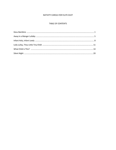Nativity Carols for Flute Duet (arr. Chris Cooke)