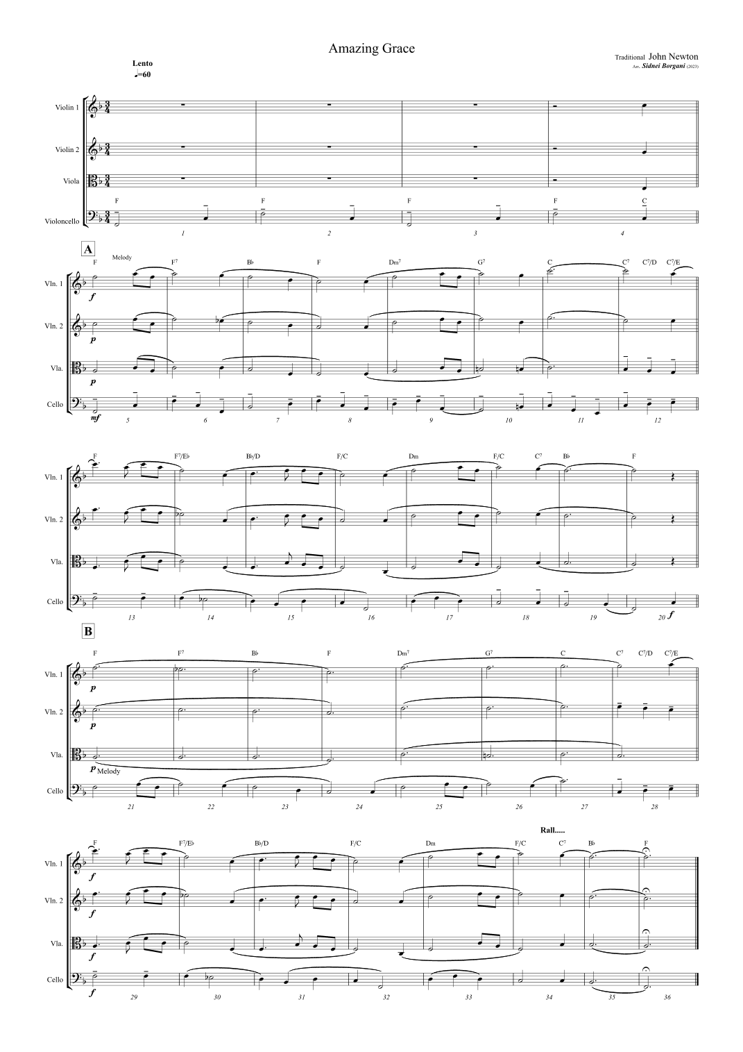 Amazing Grace (arr. Sidnei Borgani)