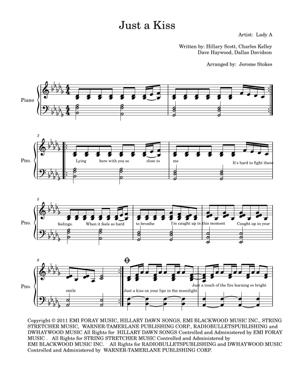 Just A Kiss (arr. Jerome Stokes)