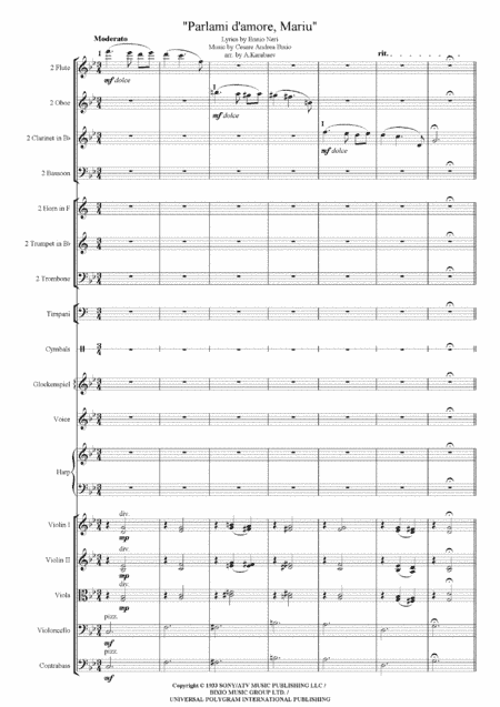 Parlami D'amore Mariu (arr. A.Karabaev)