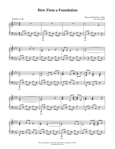 How Firm a Foundation (arr. Anne Britt)