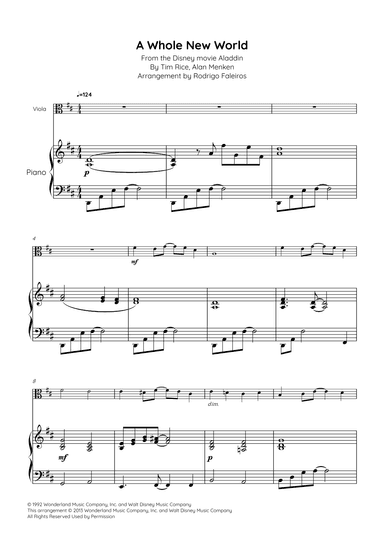 A Whole New World (arr. Rodrigo Faleiros)