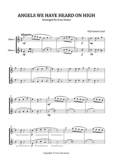 ANGELS WE HAVE HEARD ON HIGH (arr. Ivan Souza)