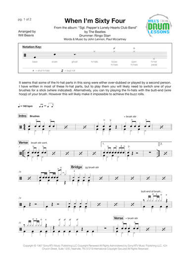 When I'm Sixty-four (arr. Will Beavis)