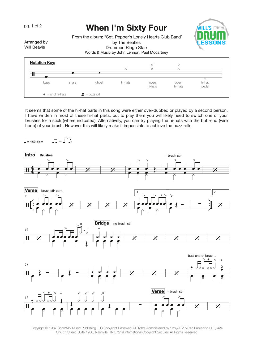 When I'm Sixty-four (arr. Will Beavis)