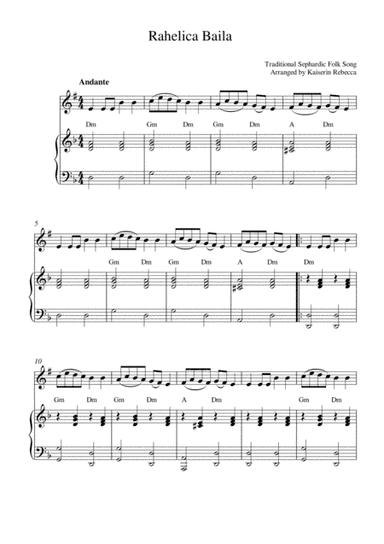 Rahelica Baila (arr. Kaiserin Rebecca)