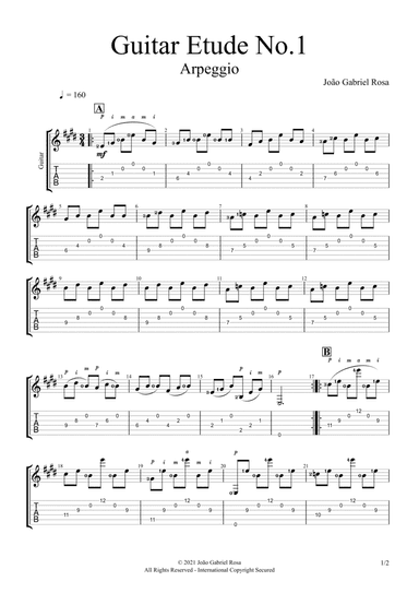 Guitar Etude No.1