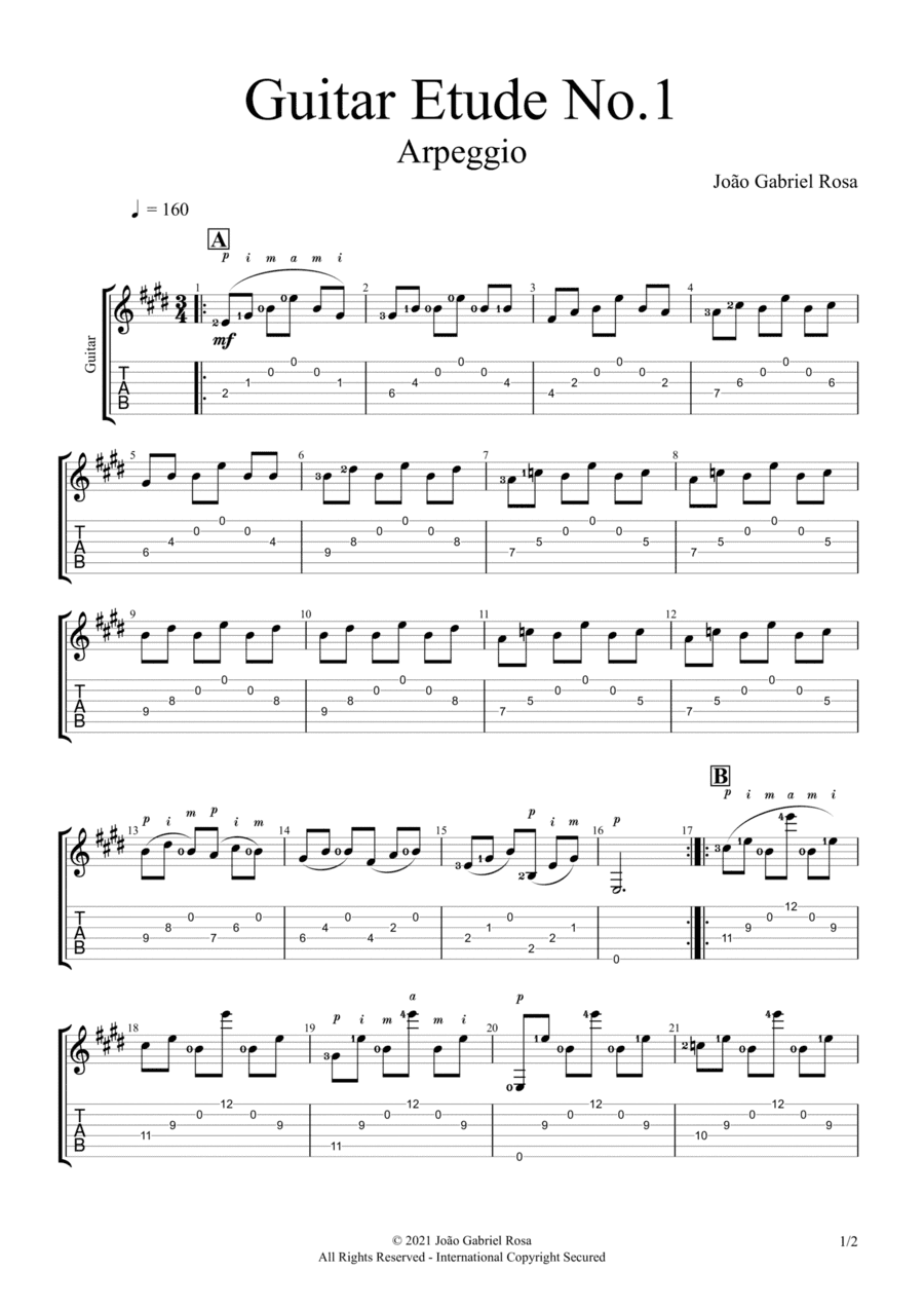 Guitar Etude No.1
