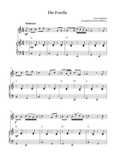 Die Forelle (arr. Kaiserin Rebecca)