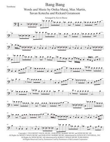 Bang Bang (arr. Kevin Busse)
