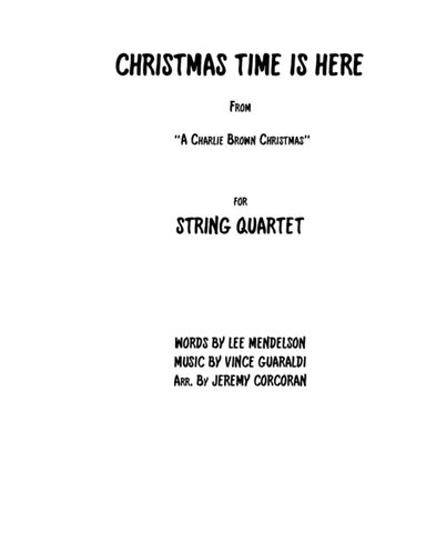Christmas Time Is Here (arr. Jeremy Corcoran)