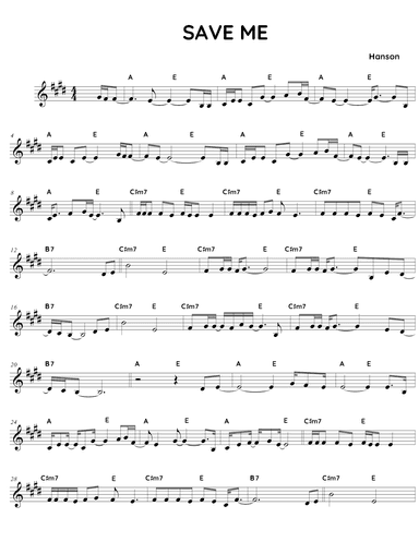 Save Me (arr. Fake book Guy)