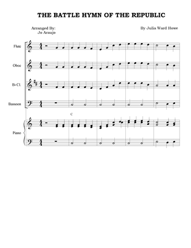 THE BATTLE HYMN OF THE REPUBLIC (arr. Jo Araujo)