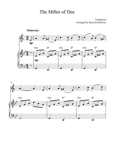 The Miller of Dee (arr. Kaiserin Rebecca)