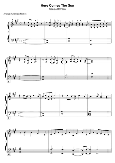 Here Comes The Sun (arr. Antonieta Ramos Valverde)