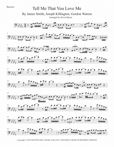 Tell Me That You Love Me (arr. Kevin Busse)