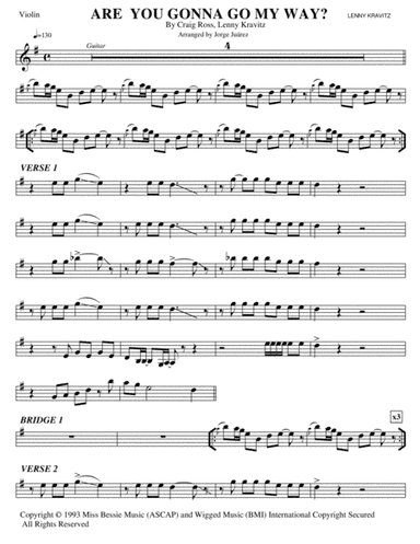Are You Gonna Go My Way (arr. Jorge Juárez)