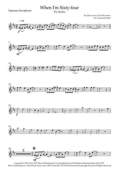 When I'm Sixty-four (arr. Fernando Britto)
