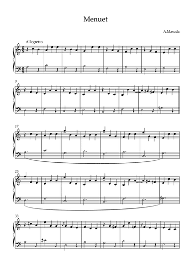 Menuet in A