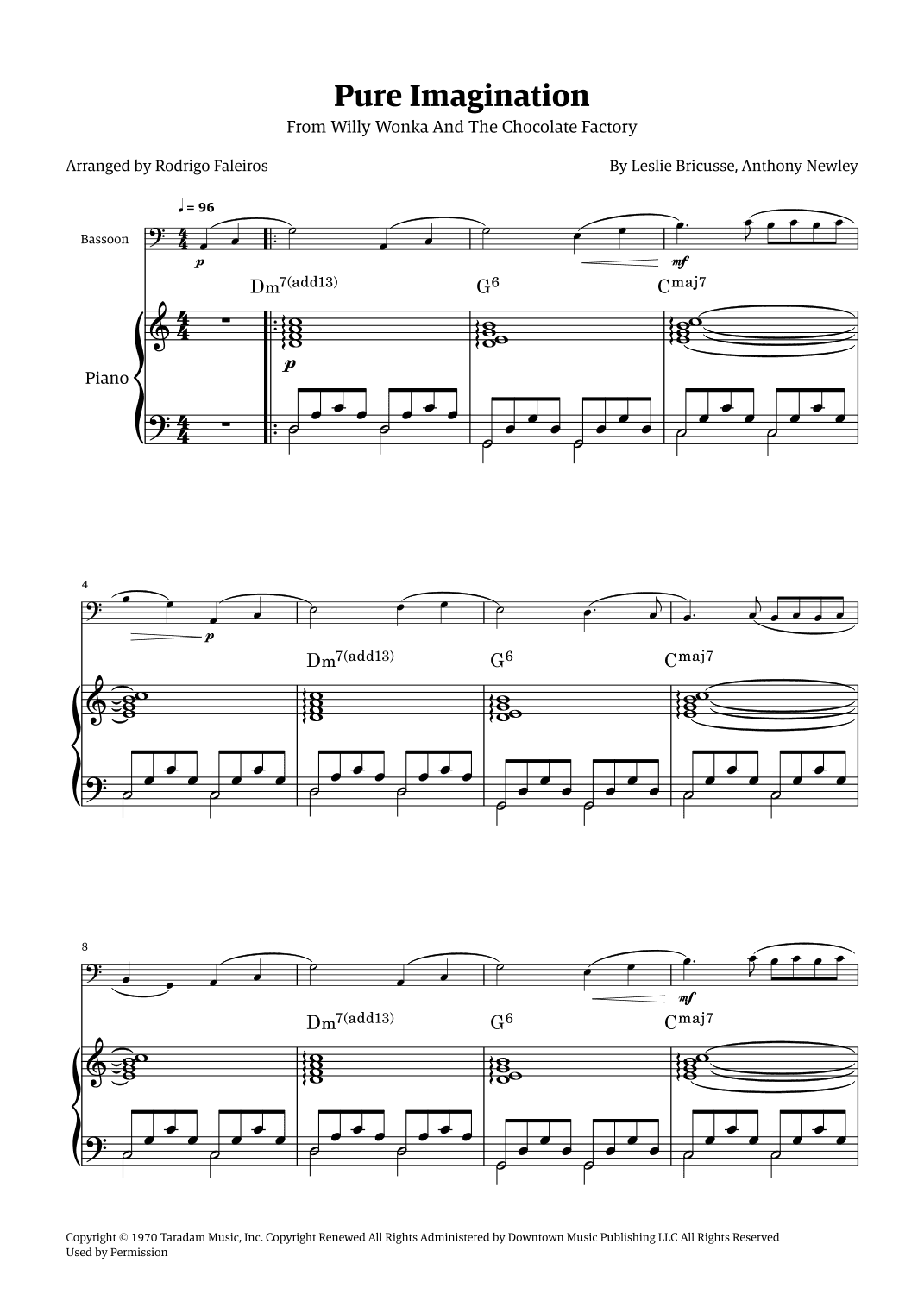 Pure Imagination (arr. Rodrigo Faleiros)