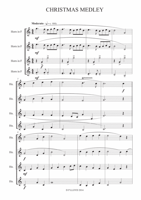 Christmas Medley - French Horn Quartet (arr. Darren Lloyd)