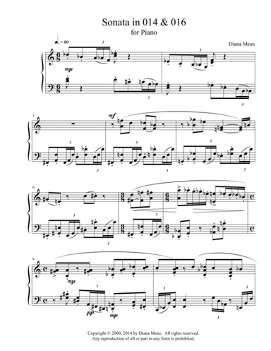 Sonata in 014 & 016