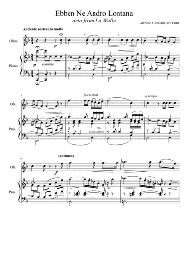 Ebben Ne Le Andro Lontana (arr. Gail Ford)