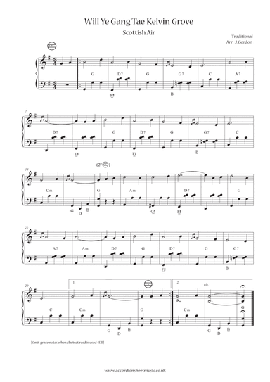 Will Ye Gang Tae Kelvin Grove (arr. Julia Gordon)