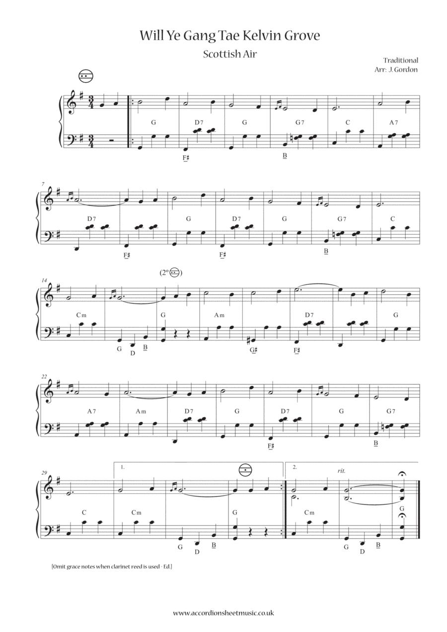 Will Ye Gang Tae Kelvin Grove (arr. Julia Gordon)