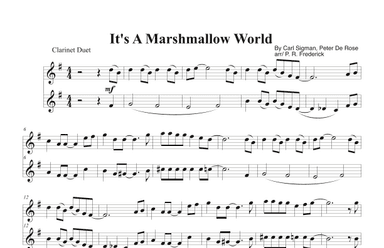 A Marshmallow World (arr. P. R. Frederick)