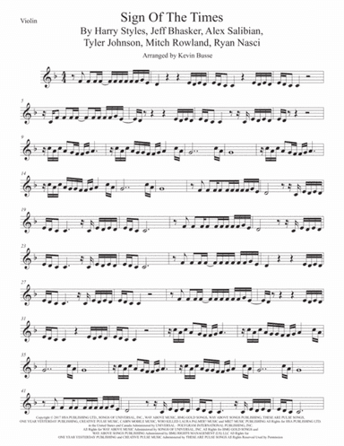 Sign Of The Times (arr. Kevin Busse)