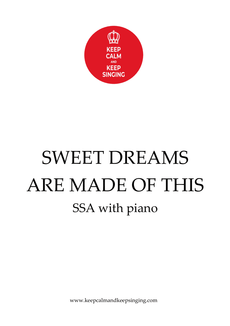 Sweet Dreams (are Made Of This) (arr. Debbie Warren)