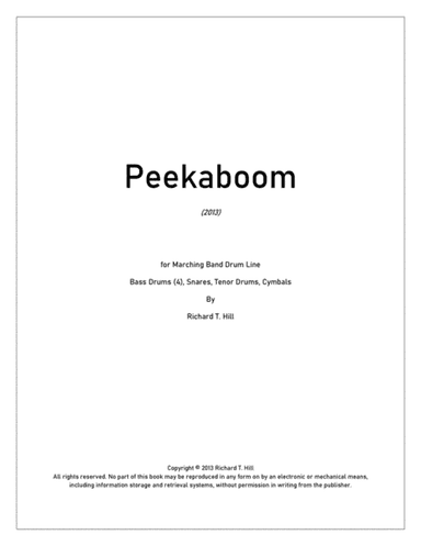 Peekaboom for Drum Line (2013)
