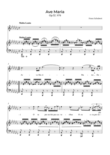 Ave Maria Schubert - Contralto in Cb (arr. Alex Nunes Rodrigues)