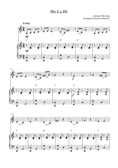 Ho-La-Hi (arr. Kaiserin Rebecca)