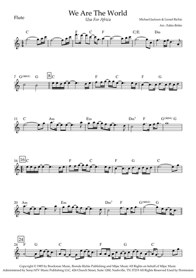 We Are The World (arr. Fabio Britto)