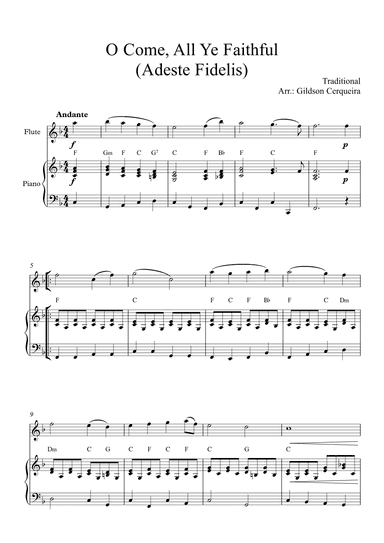 O Come, All Ye Faithful (arr. Gildson Cerqueira)