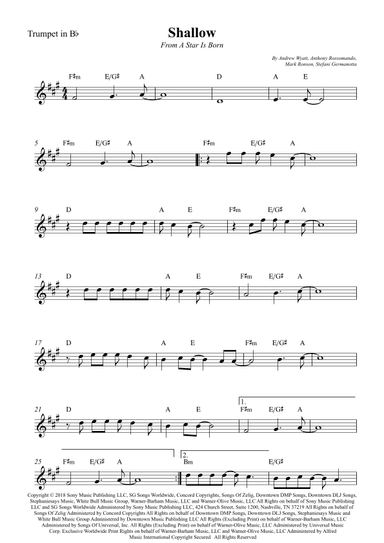 Shallow (arr. Wesley S. SIlva)