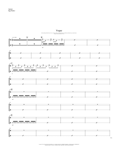 Vogue (2008) (arr. Daniel Bartholomew-Poyser)