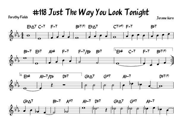 Just The Way You Look Tonight (arr. John Fries)