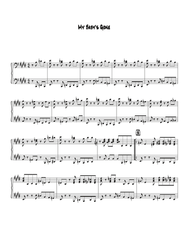 My Baby's Gone (arr. Biegler)
