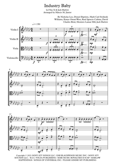 Industry Baby (arr. Márcio Moreira Júnior)