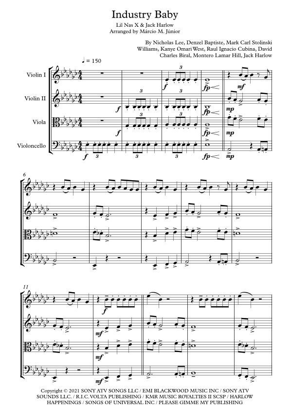 Industry Baby (arr. Márcio Moreira Júnior)